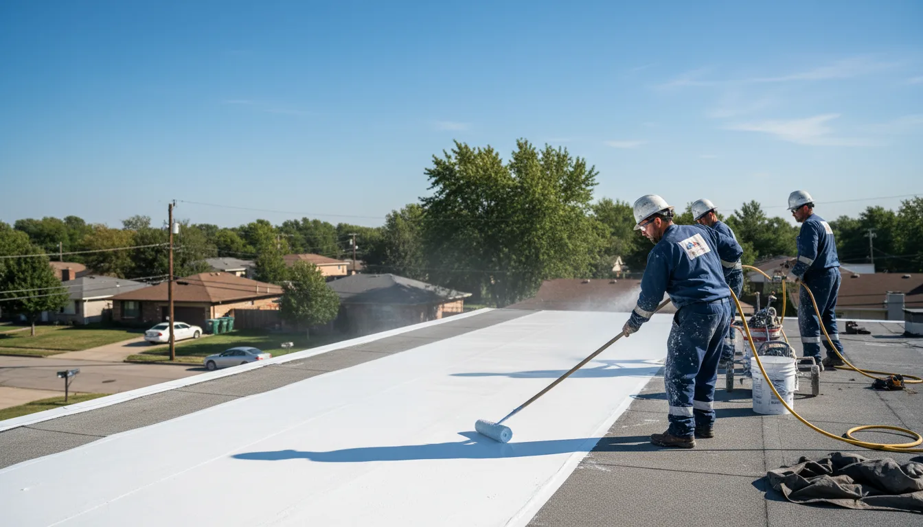 Commercial roof coating in Topaz, CA near me